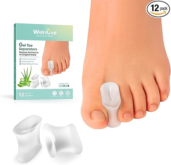 SEPARADORES DE DEDOS DE GEL 12CT WELNOVE