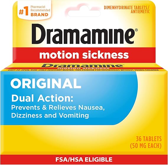 DRAMAMINE MOTION SICKNES ORIGINAL X 36 TABLETS