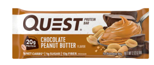 BARRA PROTEICA CHOCOLATE PEANUT BUTTER QUEST 60 GR OFERTA