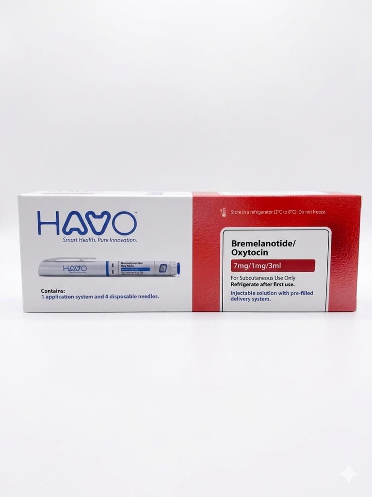 BREMELANOTIDE/OXYTOCIN 7MG/1MG/3ML 1 PLUMA HAVO