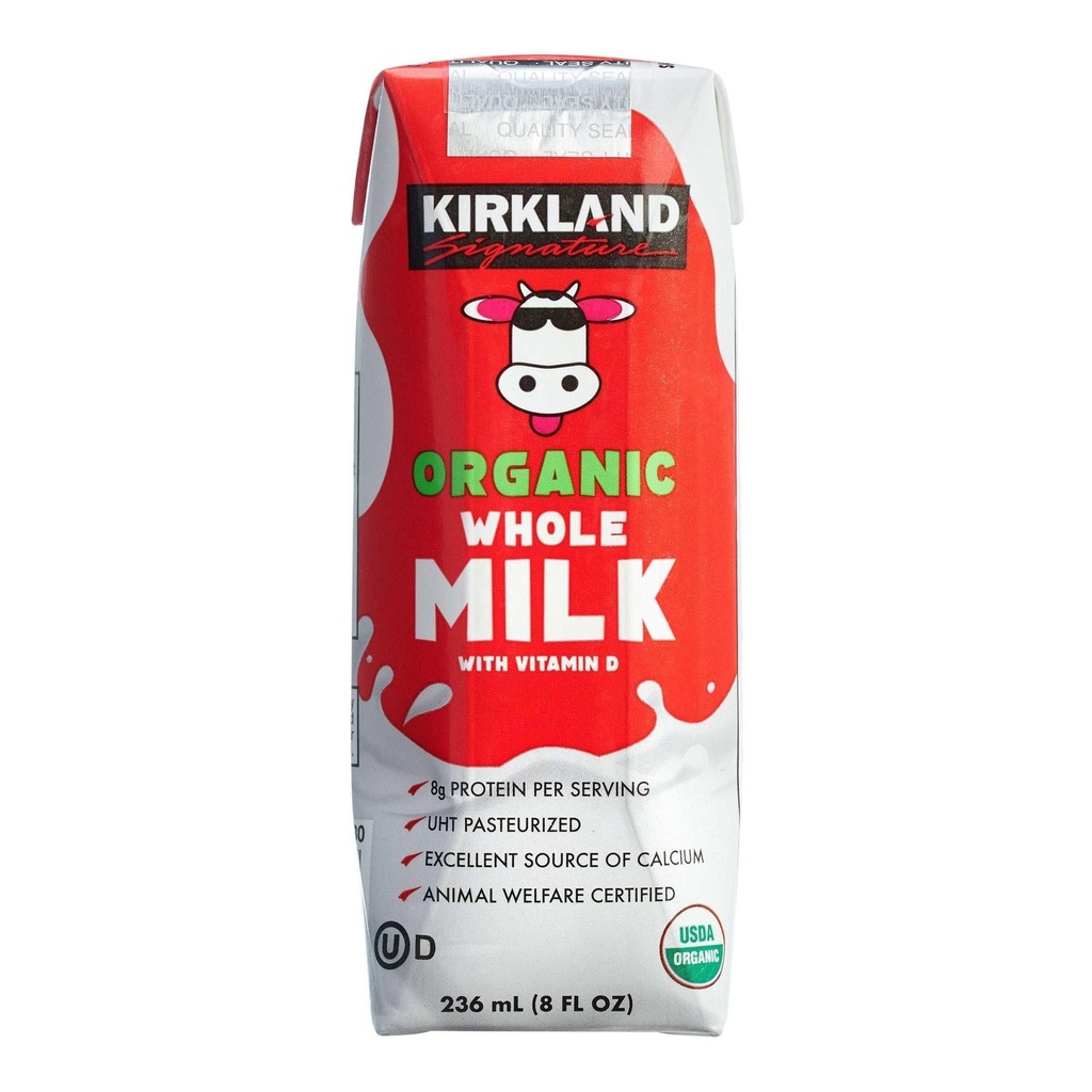 LECHE ORGANICA CON VITAMINA D KIRKLAND 236 ML