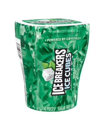 CHICLE ICE BREAKERS ICE CUBE SPEARMINT 40 CT