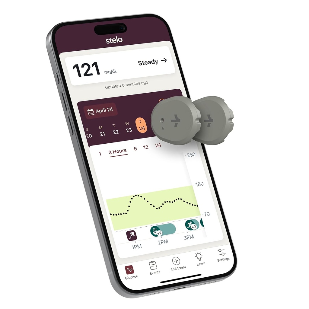 STELO BIOSENSOR DE GLUCOSA CONTINUO - PAQUETE DE 2 UND