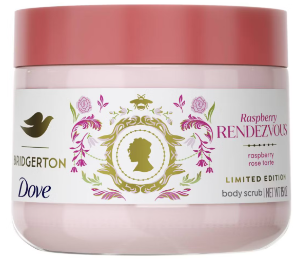 CREMA DOVE BODY SCRUB RASBERRY RENDEZVOUS EDICION BRIDGERTON 15 OZ