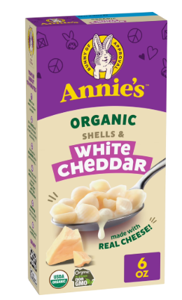 ANNIES ORGANIC SHELLS & WHITE CHEDDAR 170 G