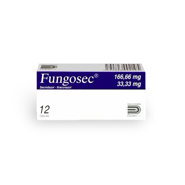 FUNGOSEC 166.66mg/33.33mg x 12 CÁPSULAS DOLLDER