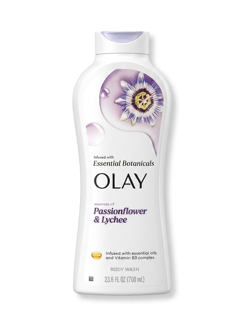 OLAY BODY WASH PASSIONFLOWER & LYCHEE 700ML