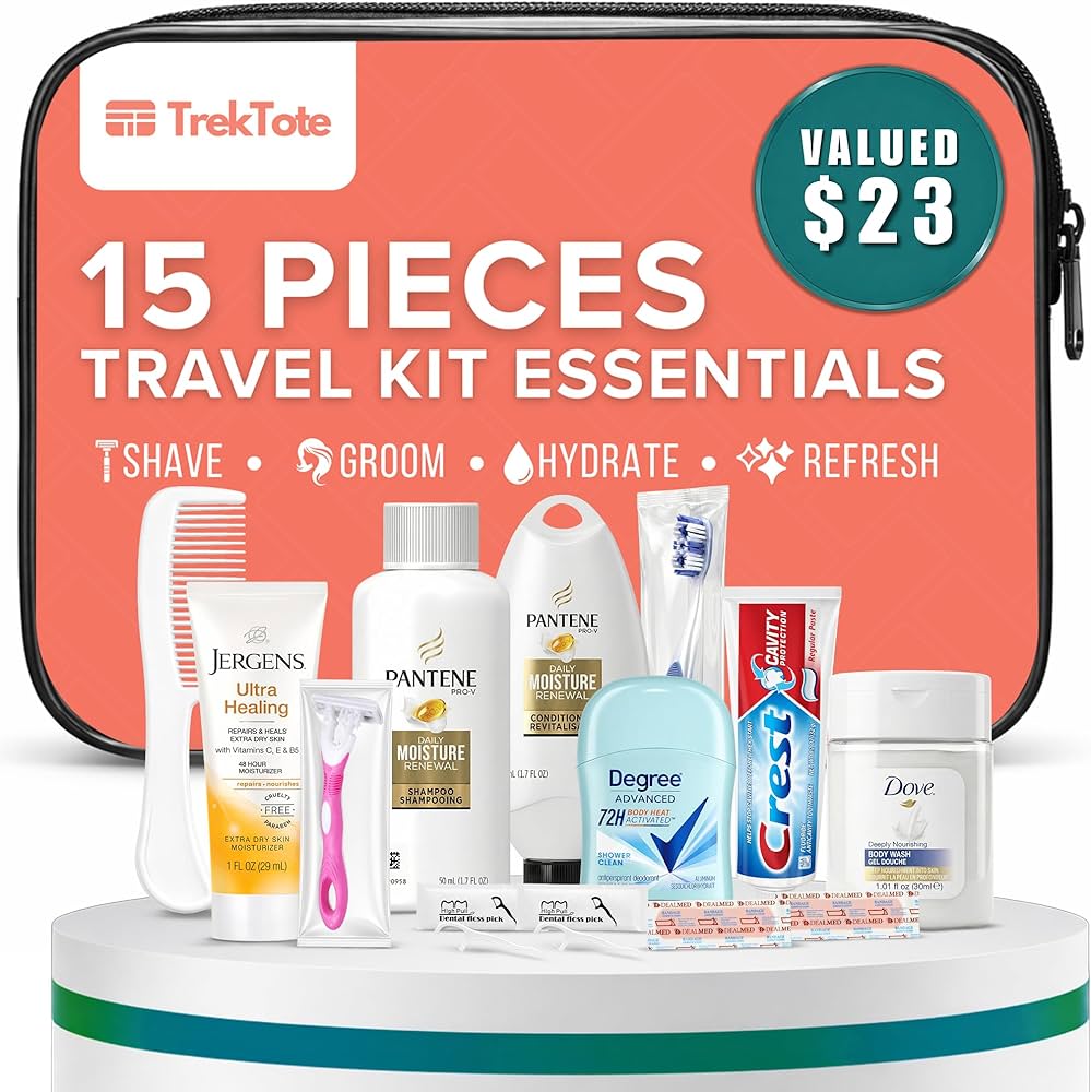 KIT VIAJERO TREKTOTE PARA DAMA 15 PC