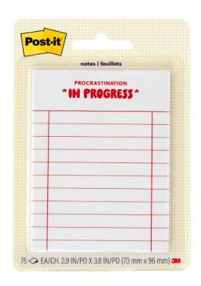 POST-IT IN PROGRESS 75 CT