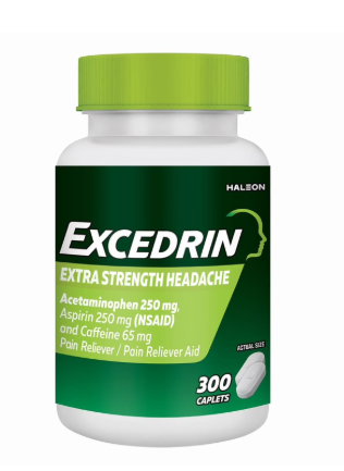 EXCEDRIN EXTRA STRENGTH ACETAMINOFEN - ASPIRIN - CAFFEINE 300 CAP