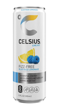 AGUA CELSIUS SPARKLING FIZZ-FREE BLUE RAZZ LEMONADE 355 ML
