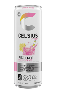 AGUA CELSIUS SPARKLING FIZZ-FREE PINK LEMONADE 355 ML