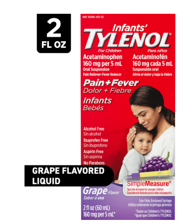 TYLENOL INFANT GRAPE SUSPENSION ORAL 60 ML