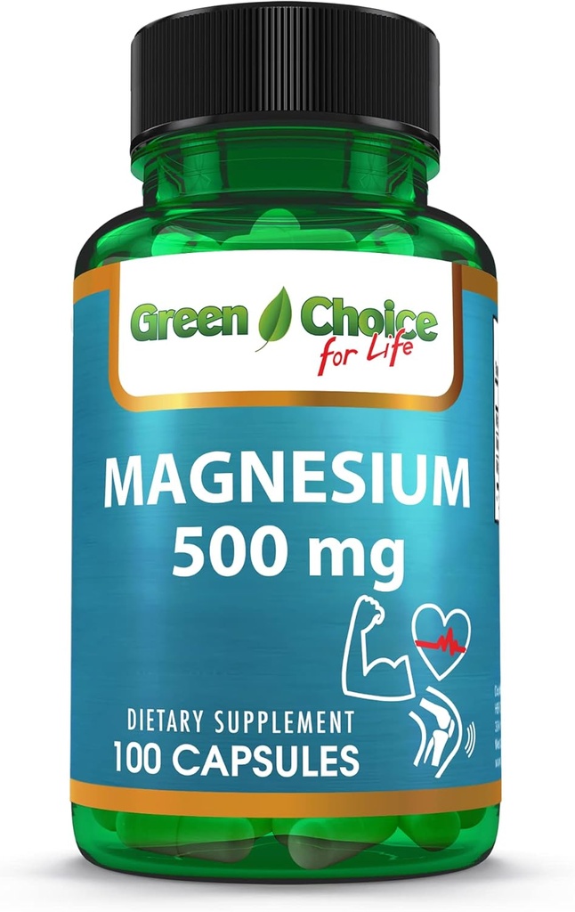 MAGNESIO 500 MG 100 CAP GREEN CHOICE FOR LIFE