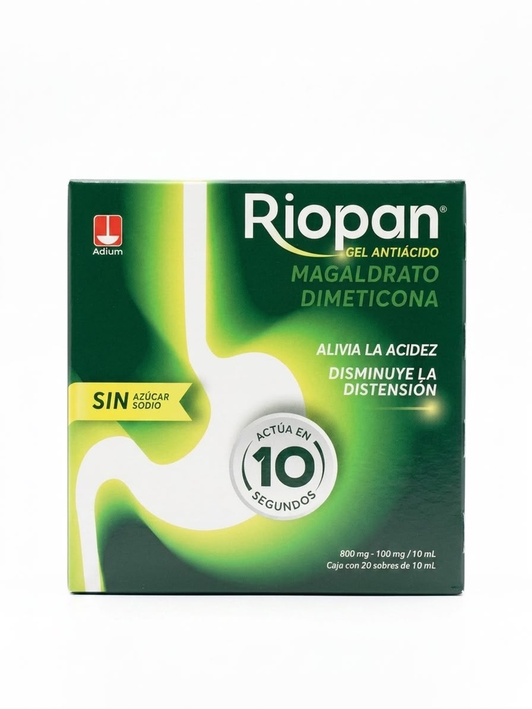 RIOPAN 800/100MG 20 SOBRES