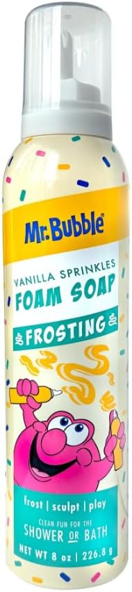 JABON DE ESPUMA Y COLORES VANILLA SPRINKLES FOAM SOAP MR.BUBBLE 8 OZ