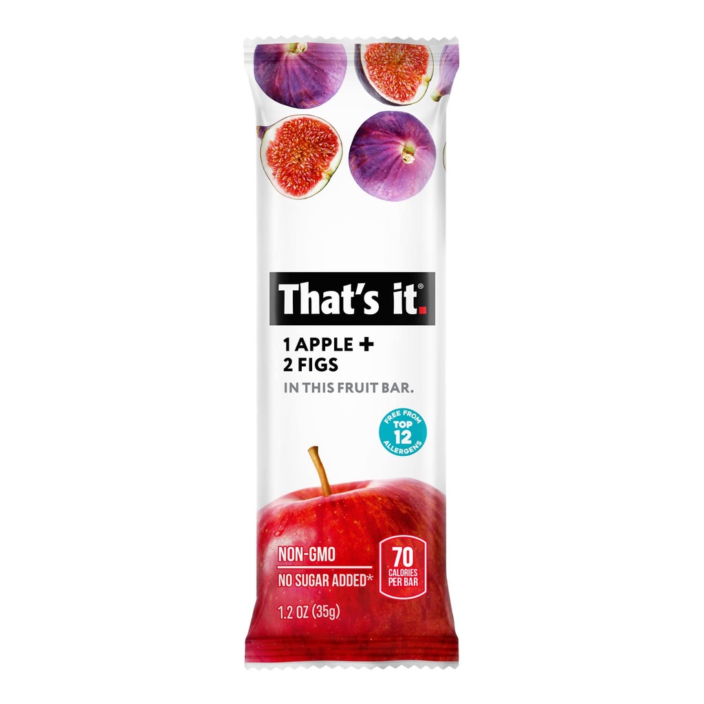THATS IT BAR UNIDAD APPLE + 2 FIGS 35 GR