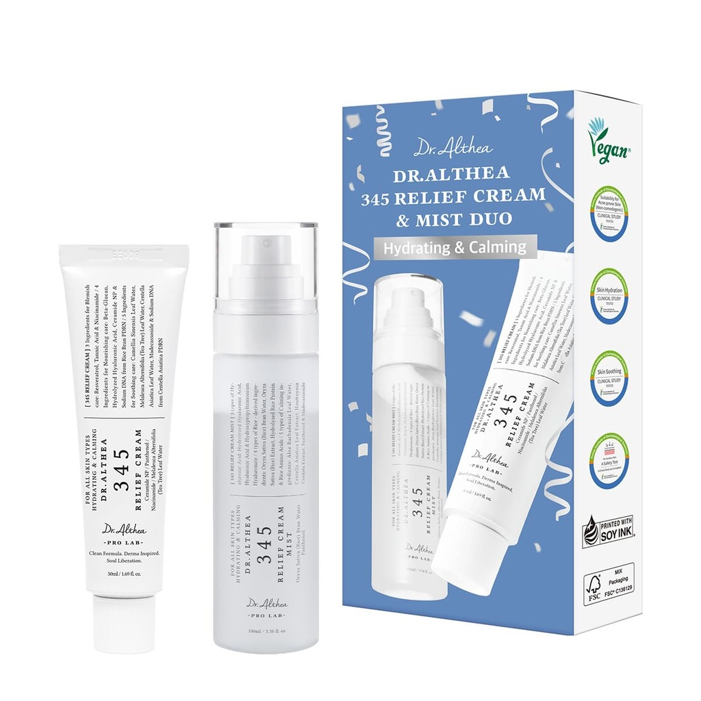 345 RELIEF CREAM & MIST DUO HYDRATING & CALMING DR. ALTEA