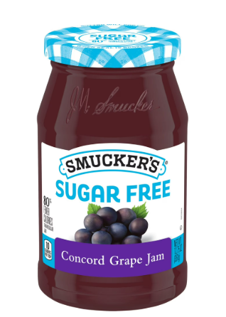 MERMELADA SUGAR FREE CONCORD GRAPE JAM SMUCKERS 12.75 OZ