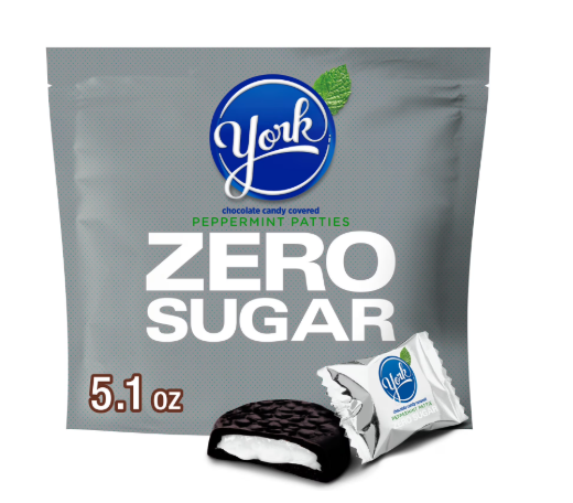 CHOCOLATE ZERO SUGAR PEPPERMINT PATTIES 5.1 OZ YORK