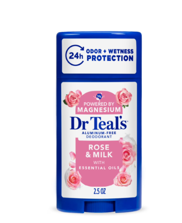 DR TEALS ALUMINUM FREE MAGNESIUM ROSA & MILK DESODORANTE EN BARRA 71G