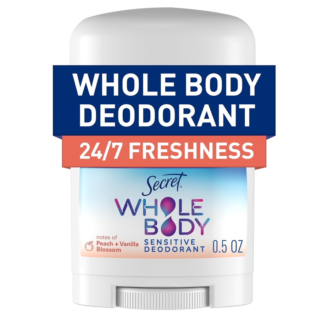 SECRET WHOLE BODY SENSITIVE PEACH + VANILLA 14 G