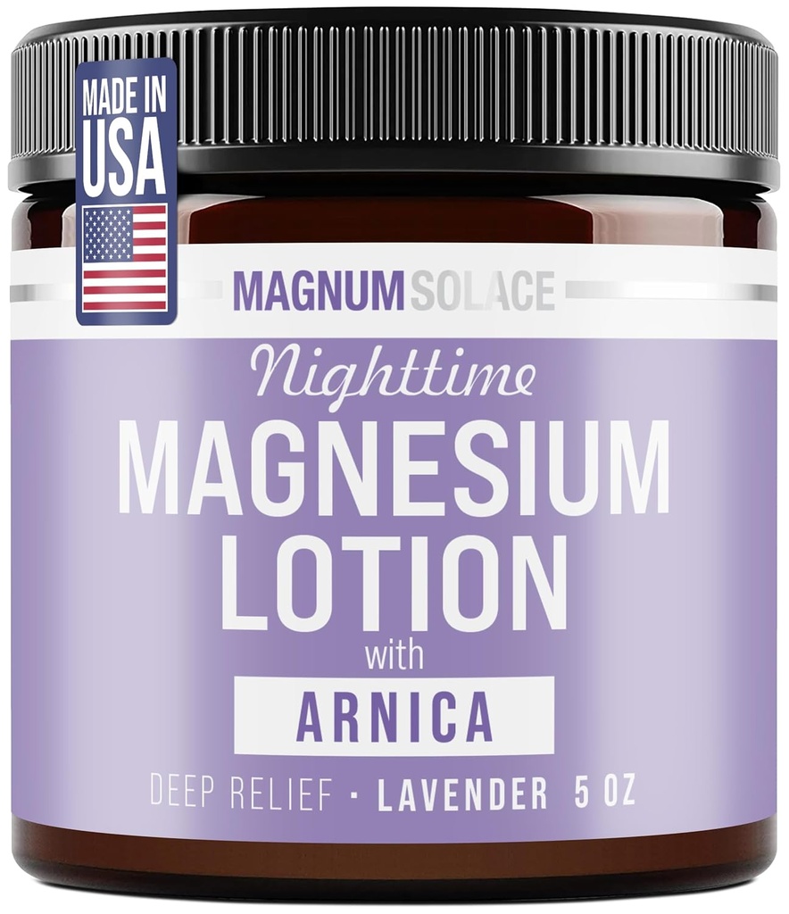 LOCION NOCTURNA DE MAGNESIO CON ARNICA 5 OZ MAGNUM SOLACE