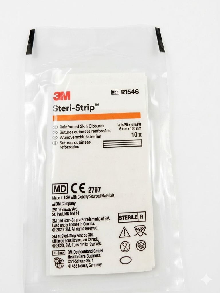 SUTURA CUTANEAS REFORZDAS 6MM X 100MM 3M
