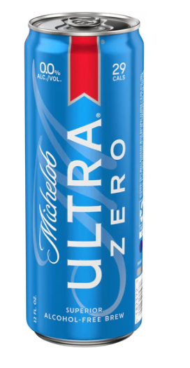 MICHELOB ULTRA ZERO CERVEZA AMERICANA SIN ALCOHOL 12 OZ
