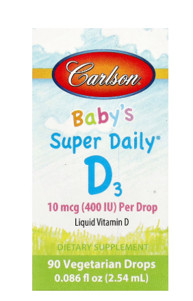 D3 SUPER DAILY KIDS CARLSON 10 MCG 2.54 ML