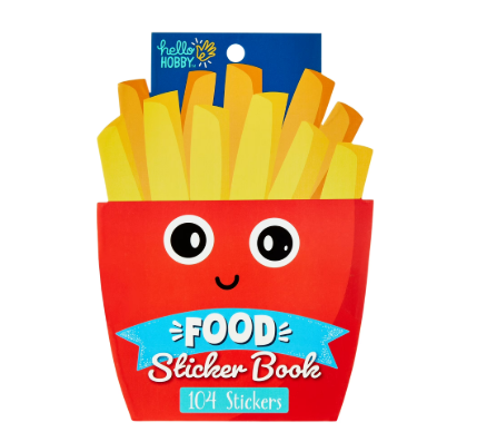 FOOD STICKERS BOOK 104 STIKCERS HELLO HOBBY