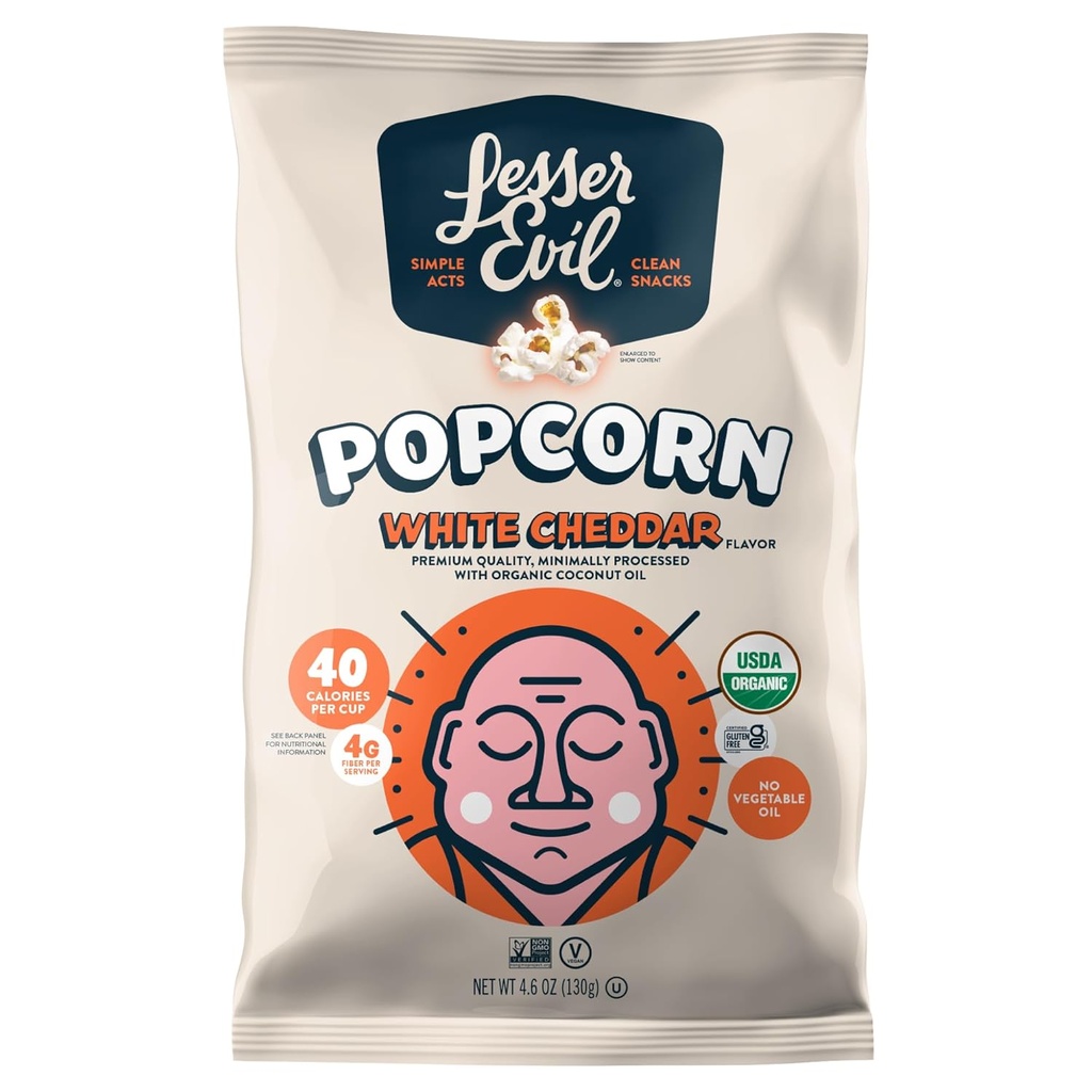 COTUFAS WHITE CHEDDAR 130 GR LESSER EVIL OFERTA