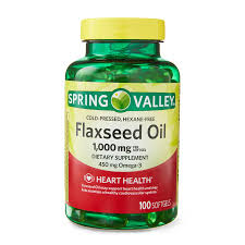 FLAXSEED OIL 1000G X 100TABS CAPS SPRING VALLEY OFERTA