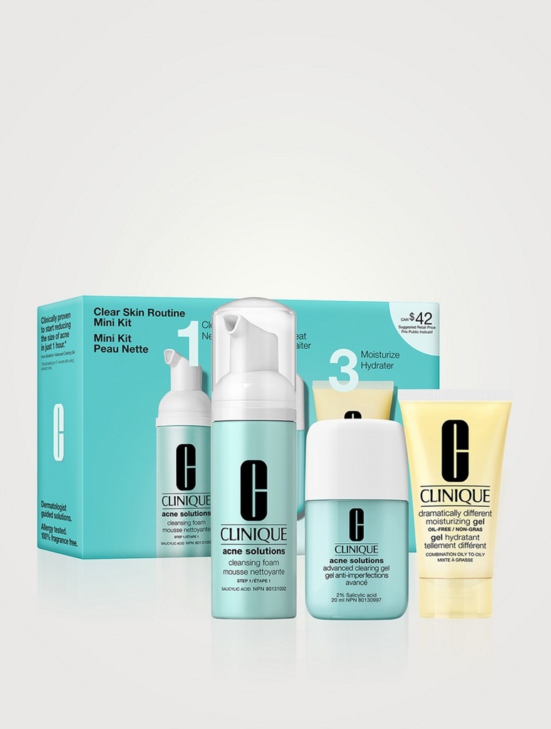 KIT DE SOLUCIONES PARA EL ACNÉ 3CT CLINIQUE