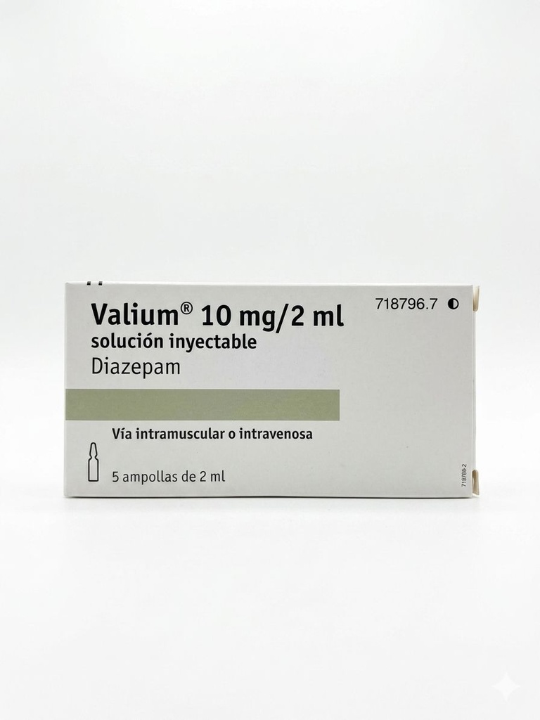 VALIUM 10MG 5 AMPOLLA ATNAHS PHARMA