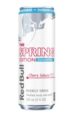 RED BULL THE SPRING EDITION CHERRY SAKURA SUGAR FREE  355 ML