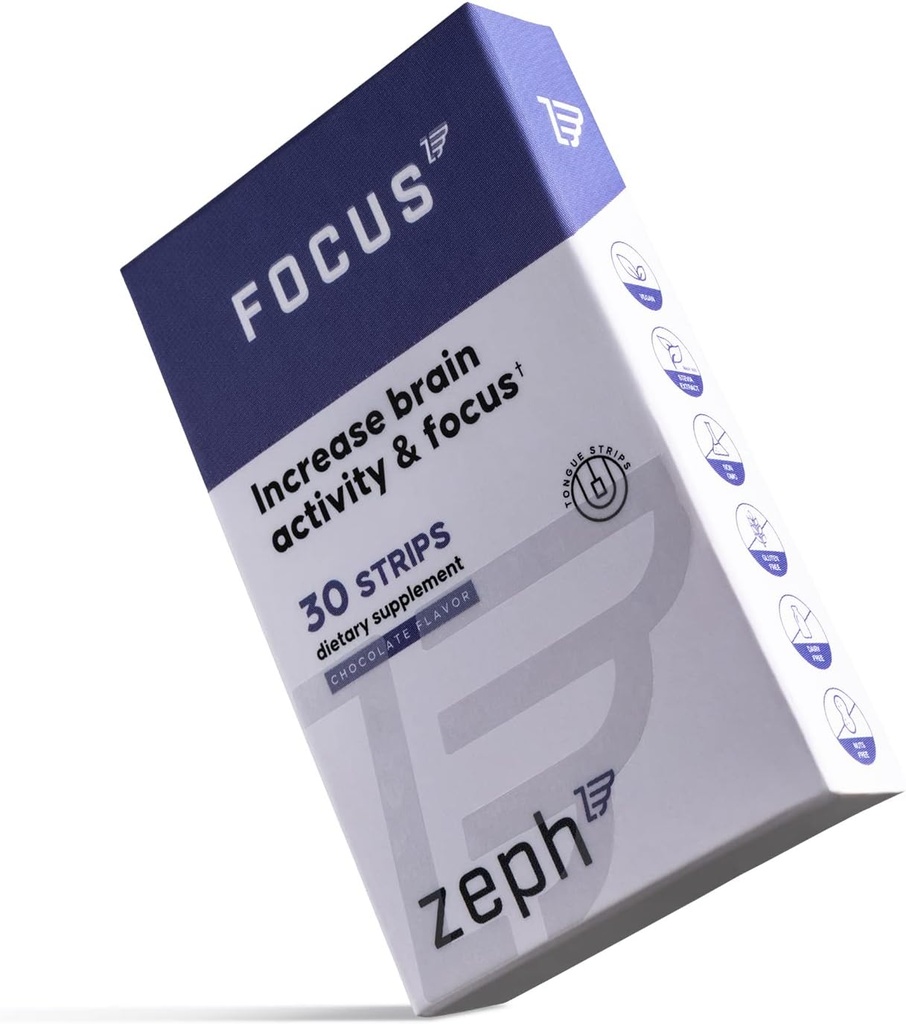 FOCUS INCREASE BRAIN ACTIVITY & FOCUS CHOCOLATE 30 STRIPS ZEPH