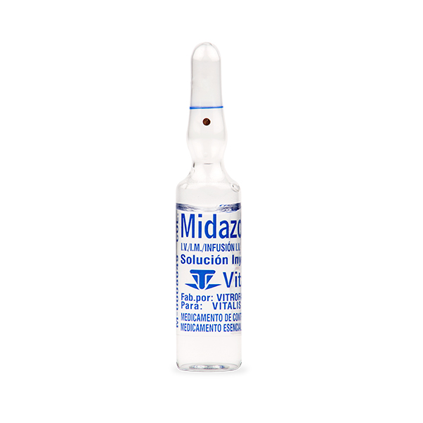 MIDAZOLAM 50 MG/ 10 ML AMPOLLA VITALIS