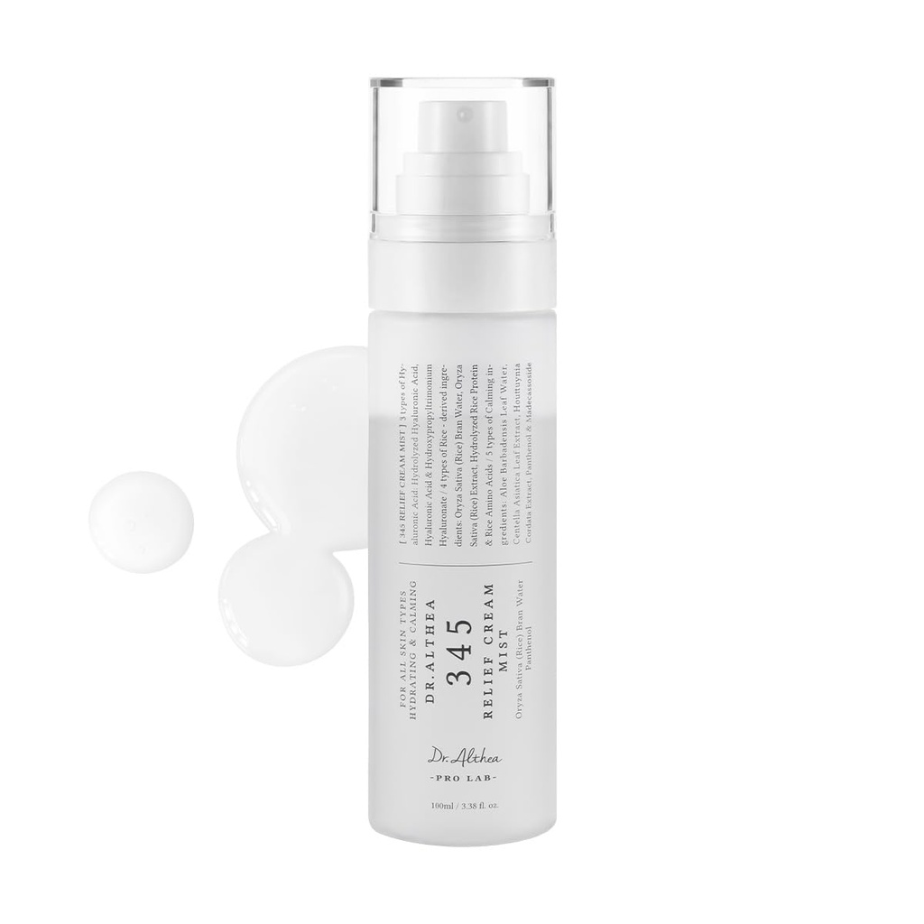 345 RELIEF CREAM MIST FOR ALL SKIN TYPES HYDRATING & CALMING DR. ALTHEA 100ML