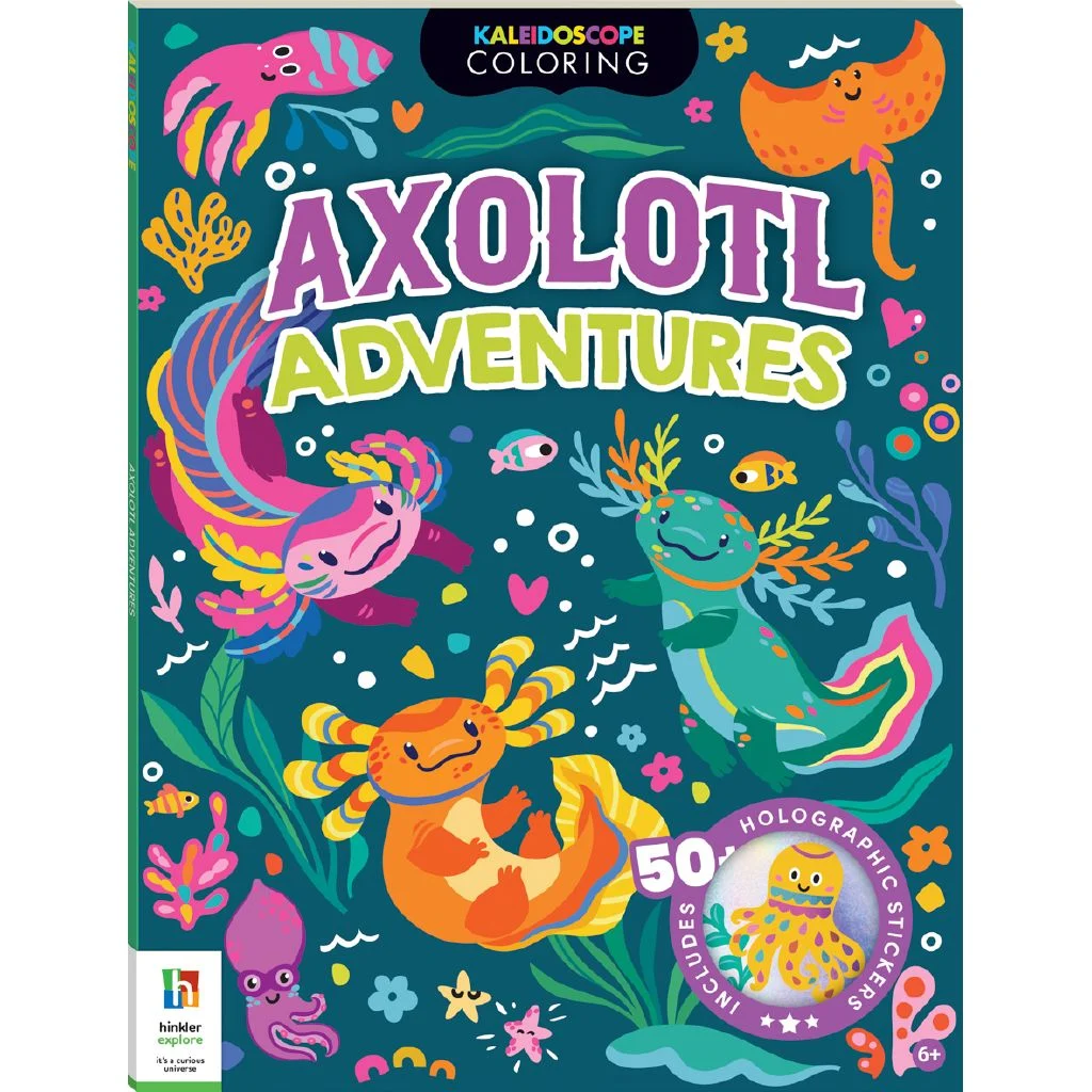 KALEIDOSCOPE COLORING AXOLOTIL ADVENTURES 72 PAGES CRAYOLA