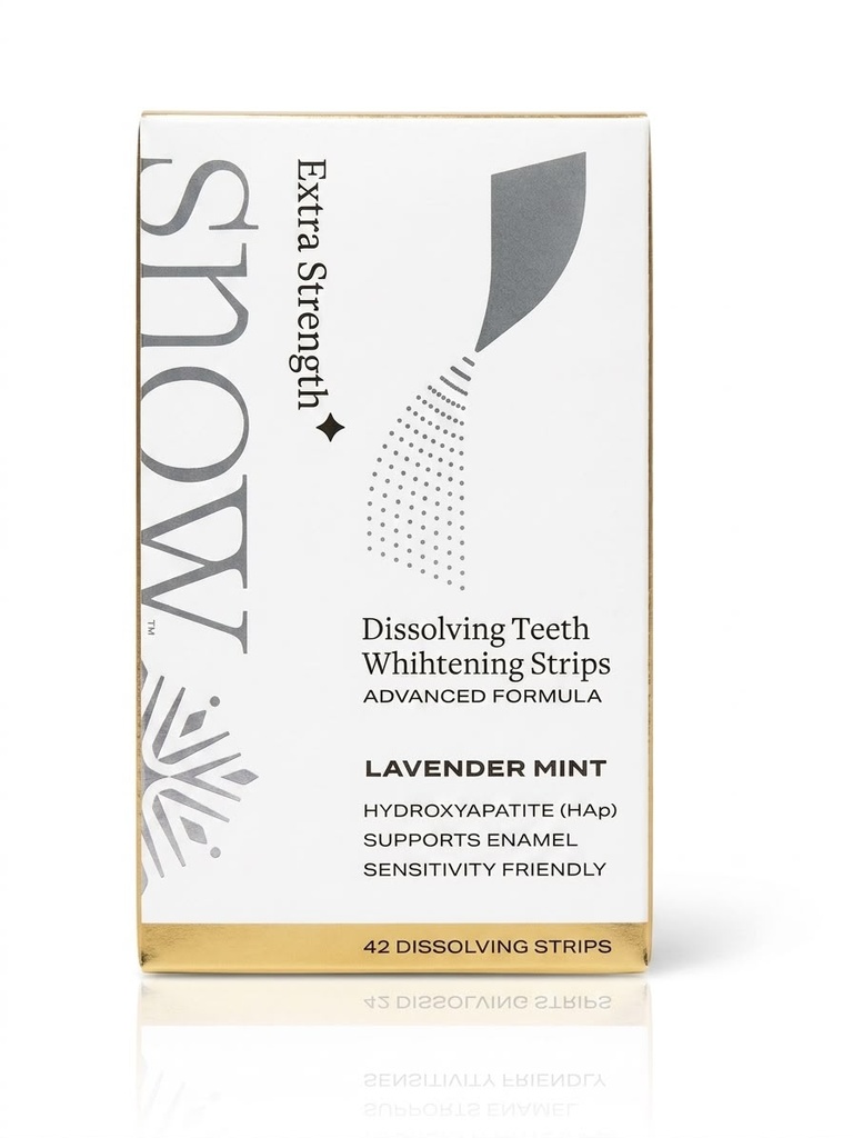 TIRAS PARA BLANQUEAMIENTO DENTAL EXTRA FUERTE 42 CT SNOW