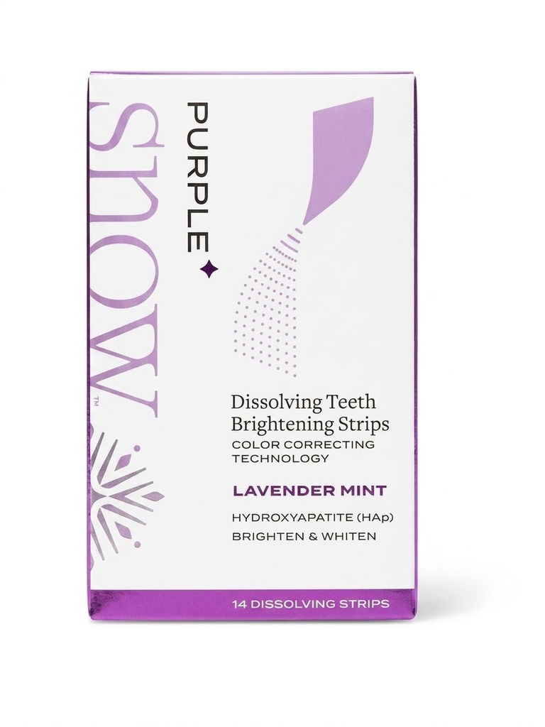 TIRAS PARA BLANQUEAMIENTO DENTAL PURPURA 14 CT SNOW