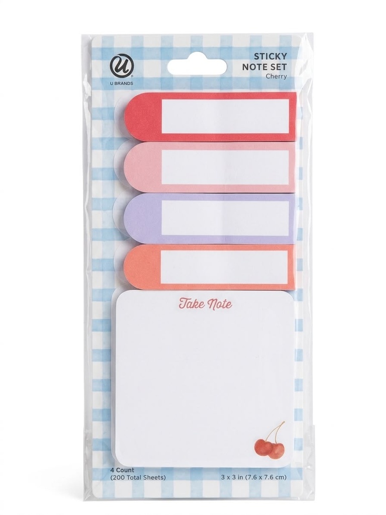 SET DE NOTAS 4CT MON CHERRIE U BRANDS