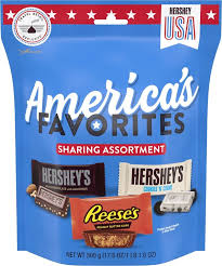 HERSHEY'S SURTIDO AMERICA'S FAVORITES PARA COMPARTIR - 1 UNID.