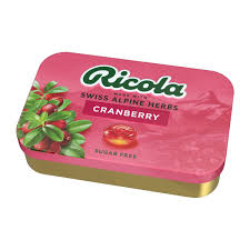 RICOLA CARAMELOS DE HIERBAS SUIZAS ARÁNDANO SIN AZÚCAR - 1 UNID.