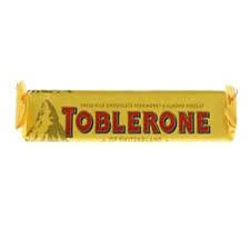 TOBLERONE CHOCOLATE CON LECHE ALMENDRAS CRUJIENTES CARAMELIZADAS - 1 UNID.