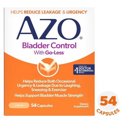 AZO CONTROL DE LA VEJIGA CON SUPLEMENTO DIARIO GO-LESS 54 CAP OFERTA