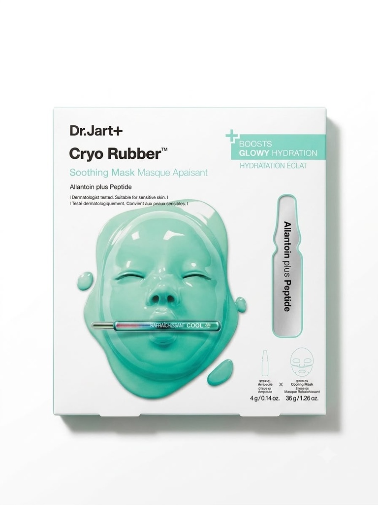 CRYO RUBBER MASK WHIT ALLANTOIN DR. JART + GLOWY HYDRATION