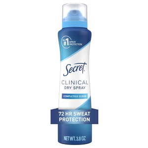 CLINICAL DRY SPRAY SECRET COMPLETELY CLEAR 107 GR