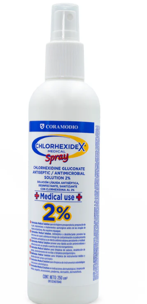 SOLUCION CON CLORHEXIDINA 2% 250 ML CORAMODIO